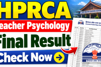 Hprca teacher psychology final result 2026 out